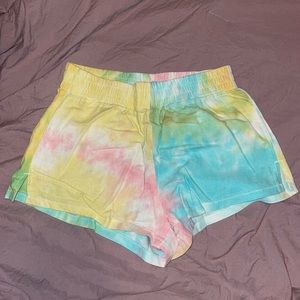 PacSun tie dye linen shorts